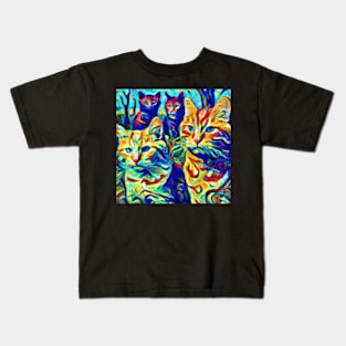 van Gogh's Cats Kids T-Shirt